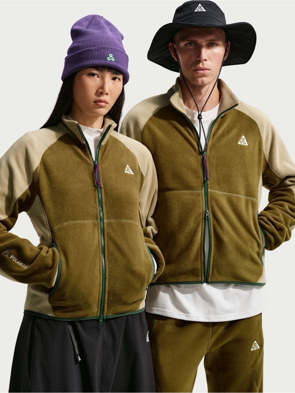 NWT! Nike ACG Wolf Tree Polartec Full Zip Fleece - XS